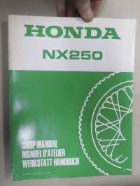 Honda NX250 Shop Manual -korjaamokirja englanniksi