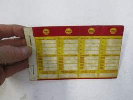 Shell Motor Oil - voitelut / Öljynvaihdot -ovitarra -door sticker for service info