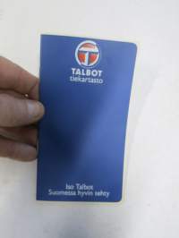 Talbot Tiekartasto - Iso Talbot - Crys-Auto Oy:n jakamaa mainosmateriaalia -kartta