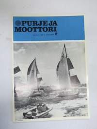 Purje ja moottori 1968 nr 2, Pikkuveneellä Euroopan kanaville, Navigointi satelliittitasolle, Earls Court näyttely, Borstö, Glastron-veneet, Meridieselit alle 500 hv