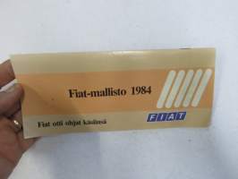 Fiat - Fiat mallisto 1984 -myyntiesite / brochure