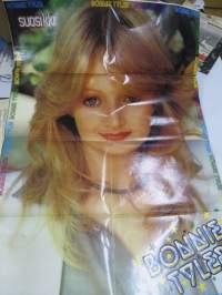 Bonnie Tyler / Lukijatutkimus rahankäytöstä Suosikki / Help -Suosikki-nuorisolehden keskiaukeamajuliste