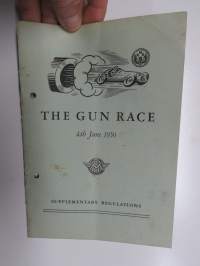 Kanonloppet 4 juni 1950 tilägsregler - The Gun Race, supplementary regulations -kilpailun osanottajille tarkoitetut kilapilusäännöt