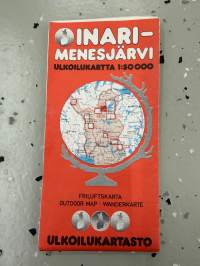 Inari-Menesjärvi ulkoilukartta 1:50 000, (1982)  -kartta