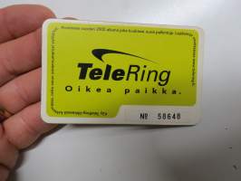Telering onnennumerokortti v. 2002 nr 58648