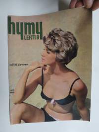 Hymy 1966 nr 8, Kansikuva Aulikki Järvinen, Poliisin sakotusmielivalta, Veikko Ennala - Miksi muukalaisuus on valttia naismaailmassa?, Albert Aalto pakoili 16 vuotta