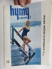 Hymy 1960 nr 1, Kansikuva Miss Skandinavia Eija Häkkinen, Kuherruskuukausi kunnalliskodissa, Taina Elg - Viktor Klimenko, Totuus Kouvolan puhelintyttöverkostosta...