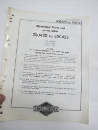 Briggs & Stratton Illustrated Parts List Model Series 300420 to 300425
