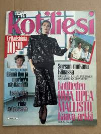 Kotiliesi 1986 nr 19 (3.10.1986), Rauni Luoma, Sorsan mukana Kiinassa, huonekalu, kaava-arkki, peruna