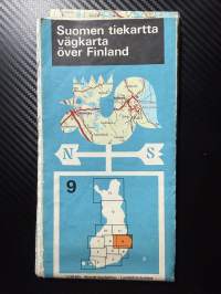 Suomen tiekartta alue 9