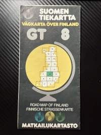 Suomen tiekartta matkailukartasto GT 8