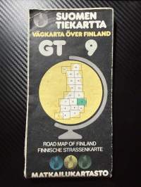 Suomen tiekartta matkailukartasto GT 9