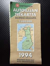 Suomen tiekartta, Etelä Suomi autoilijan tiekartta