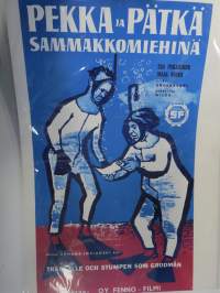 Pekka ja Pätkä - Sammakkomiehinä -elokuvajuliste