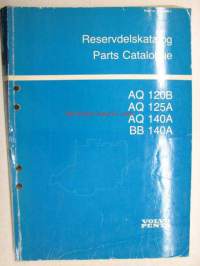 Volvo Penta AQ120B, AQ125A, AQ140A, BB140A Redervdelskatalog, Parts Catalogue -varaosaluettelo