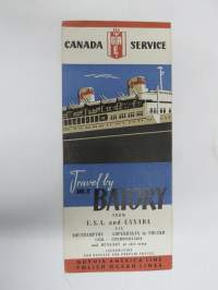 Gdynia america Line - Polish Ocean Lines - Canada Service - Travel by M/S Batory -travel brochure / matkaesite