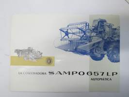 La cosechadora Sampo 657 LP automatica -leikkuupuimuri, myyntiesite espanjaksi