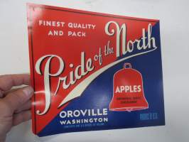 Pride of the North -etiketti / hedelmä- / vihanneslaatikon päätypainate