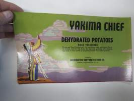 Yakima Chief Dehydrated Potatoes -etiketti / hedelmä- / vihanneslaatikon päätypainate
