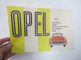 Opel Olympia Rekord and Caravan 1958 USA  -myyntiesite