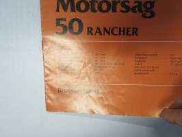 Husqvarna 50 Rancher motorsåg bruksanvisning -moottorisaha, käyttöohjekirja, ruotsinkielinen