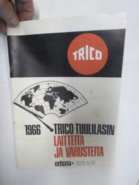Trico tuulilasin laitteita ja varusteita 1966 -tuoteluettelo