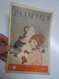 Pääskynen 1927 nr 4, Miina Sillanpää, Kertomus Elin Munsterhjelm, ajanvietettä ym. -lastenlehti