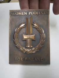 Suomen puolesta - För Finland Sotainvalidien Veljesliitto / Suomen Sotaveteraaniliitto ry 10.6.1972 -laatta, Veljesliiton lahjoitus Veteraaniliitolle