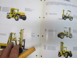Hyster teollisuustrukit - sähkökäyttöiset kimmorengastrukit & ilmarengastrukit, polttomoottorikäyttöiset ilmarengastrukit, maasto- ja erikoistrukit -myyntiesite