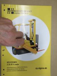 Hyster 3-pyöräiset sähkötrukit J 25-35 A sarja / trukki -myyntiesite