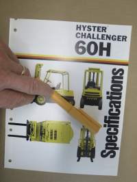Hyster Challenger 60H spefications / trukki -myyntiesite