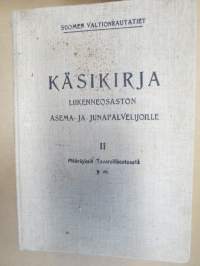 Valtionrautatiet - Käsikirja - liikenneosaston määräyksiä asema- ja junapalvelijoille II - Määräyksiä tavaraliikenteestä y.m.