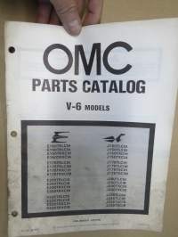 OMC - Evinrude Parts catalog V-6 Models 1980 - Perämoottorin varaosaluettelo v. 1980, Katso kuvista tarkempi malliluettelo ja sisältö