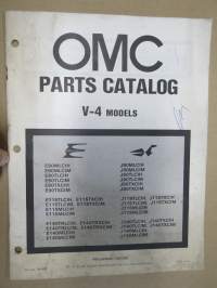 OMC - Evinrude Parts catalog V-4 Models 1980 - Perämoottorin varaosaluettelo v. 1980, Katso kuvista tarkempi malliluettelo ja sisältö