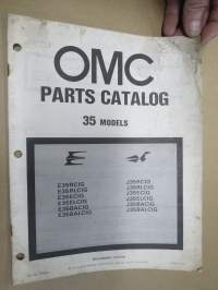 OMC - Evinrude Parts catalog 35 Models 1980 - Perämoottorin varaosaluettelo v. 1980, Katso kuvista tarkempi malliluettelo ja sisältö