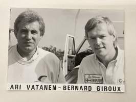 Ari Vatanen ja Bernard Giroux ralli -valokuva / rally photo