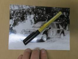 Peugeot / ralliauto - Ralli -moottoriurheilu, valokuva