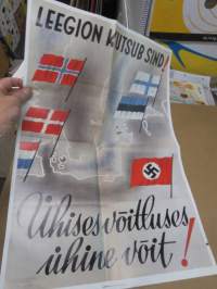 Leegion kutsub sind! Ühises voitluses ühine vöit! - Sodan lehdet dokumentti 33 -juliste, uustuotantoa / poster, reprint