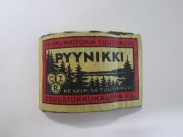 Pyynikki -tulitikkuetiketti