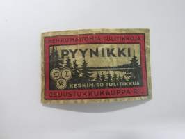 Pyynikki -tulitikkuetiketti