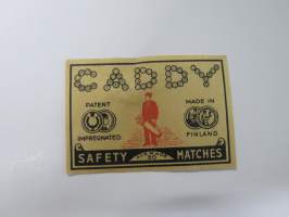 Caddy -tulitikkuetiketti