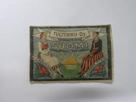 Mouhijärvi - Porvoon pitäjä -tulitikkuetiketti