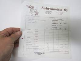 Kahvimiehet Oy, 11.3.1976 -laskulomake / asiakirja