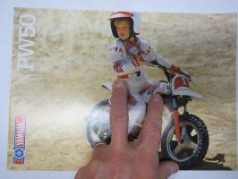 Yamaha PW50 moottoripyörä -myyntiesite, engalnninkielinen