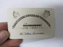 Turun kansalaiskoulun toverikunta 1963-64 -jäsenkortti