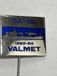 Valmet Helsingin telakka SA-15 1983-1984 -neulamerkki