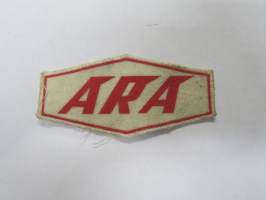 ARA kaivinkone -kangasmerkki 1960-luvulta