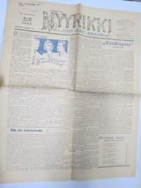 Nyyrikki - Suomen yleinen viikkolehti 1942 nr 32 -ajanvietelehti