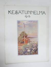 Kesätunnelma I 1915 - Sosialistin Kirjapaino-osuuskunta IL julkaisu, Kansikuva Victor Westerholm 