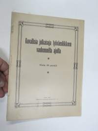 Kuvallisia julkaisuja työväenliikkeen vanhemmilta ajoilta - Sosialistin Kirjapaino-osuuskunta IL julkaisu, mm. lakkovuosi 1905